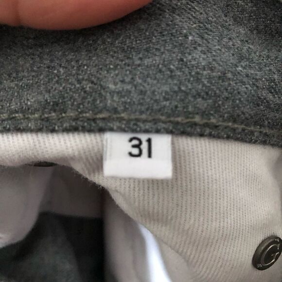 Gustin Jeans Mens 31 Style #131 Japanese Grey Straight Fit Selvedge Denim HEMMED - Picture 8 of 10